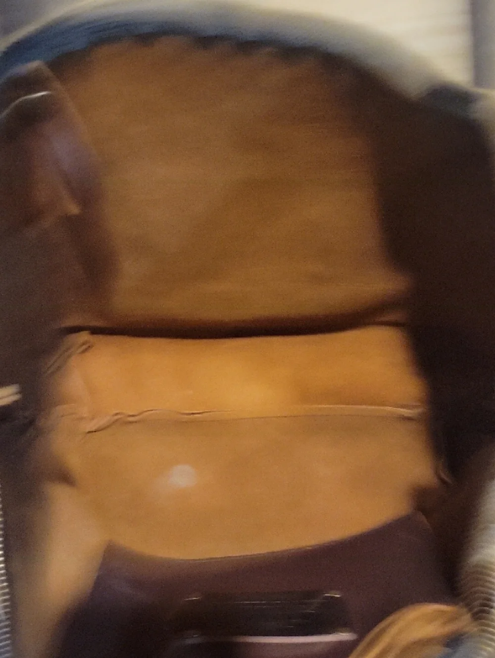 Portland Leather Dark Brown Tote with Front Pocket - Picture 10 of 11